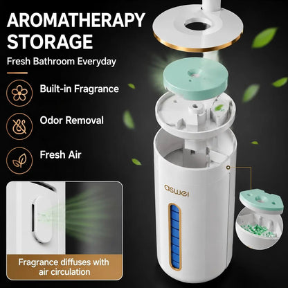 Cepillo Desechable para Inodoro con 16 Repuestos – Sistema de Limpieza Profunda e Higiénica para Baño