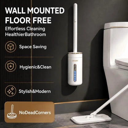 Cepillo Desechable para Inodoro con 16 Repuestos – Sistema de Limpieza Profunda e Higiénica para Baño